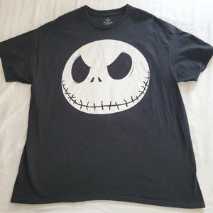 MEN's XL Disney The Nightmare Before Christmas Jack Skellington Graphic T-shirt.